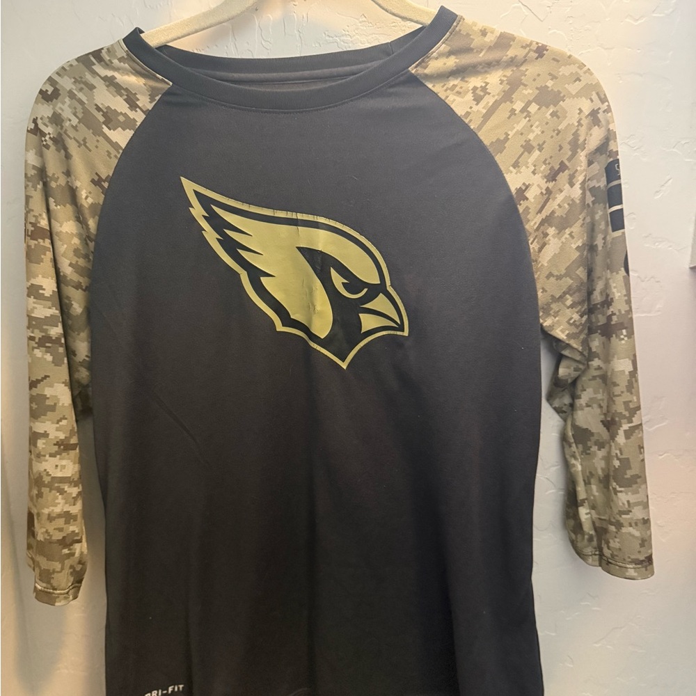 Women’s Arizona Cardinals Camouflage Salute to Service 3/4 Sleeve Shirt